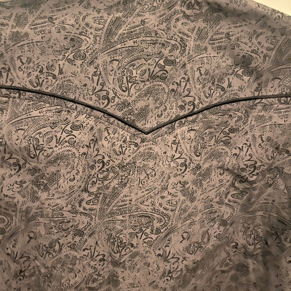 Panhandle Slim -Men’s Medium -Grey & Black Pearl Snap Western Shirt -100% Cotton - Picture 13 of 13